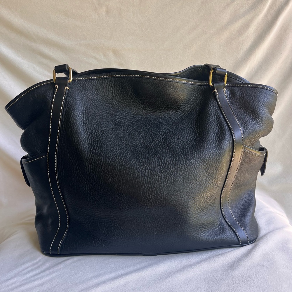 Dooney & Bourke Black Leather Kristen Tote - Picture 2 of 16